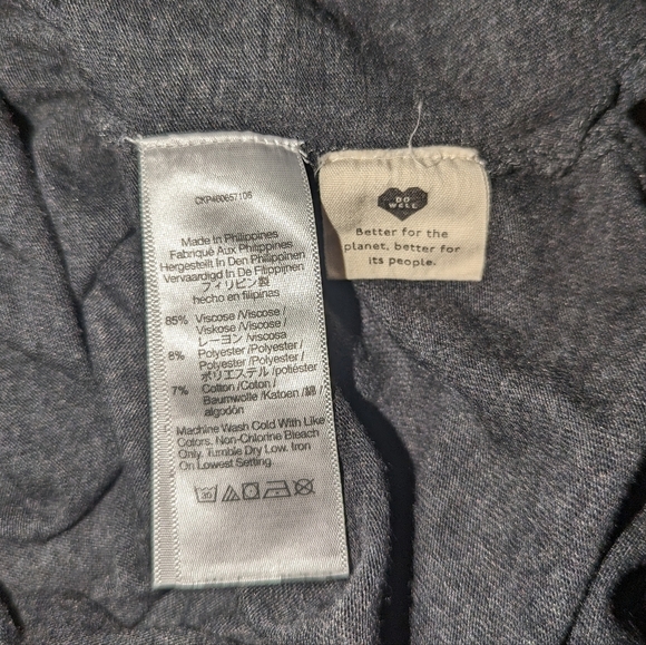 Madewell Relaxed Midi Tee Dress Grey Women's Small - Picture 10 of 11